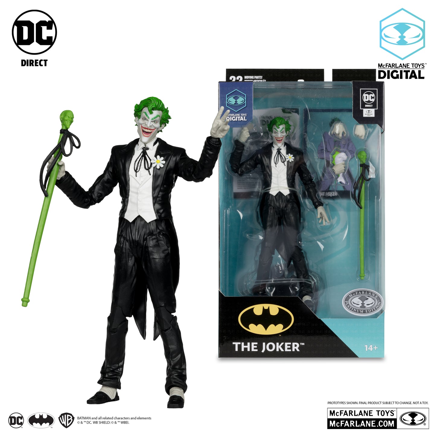 THE JOKER SILVER AGE PLATINUM DC MULTIVERSE DIGITAL MCFARLANE