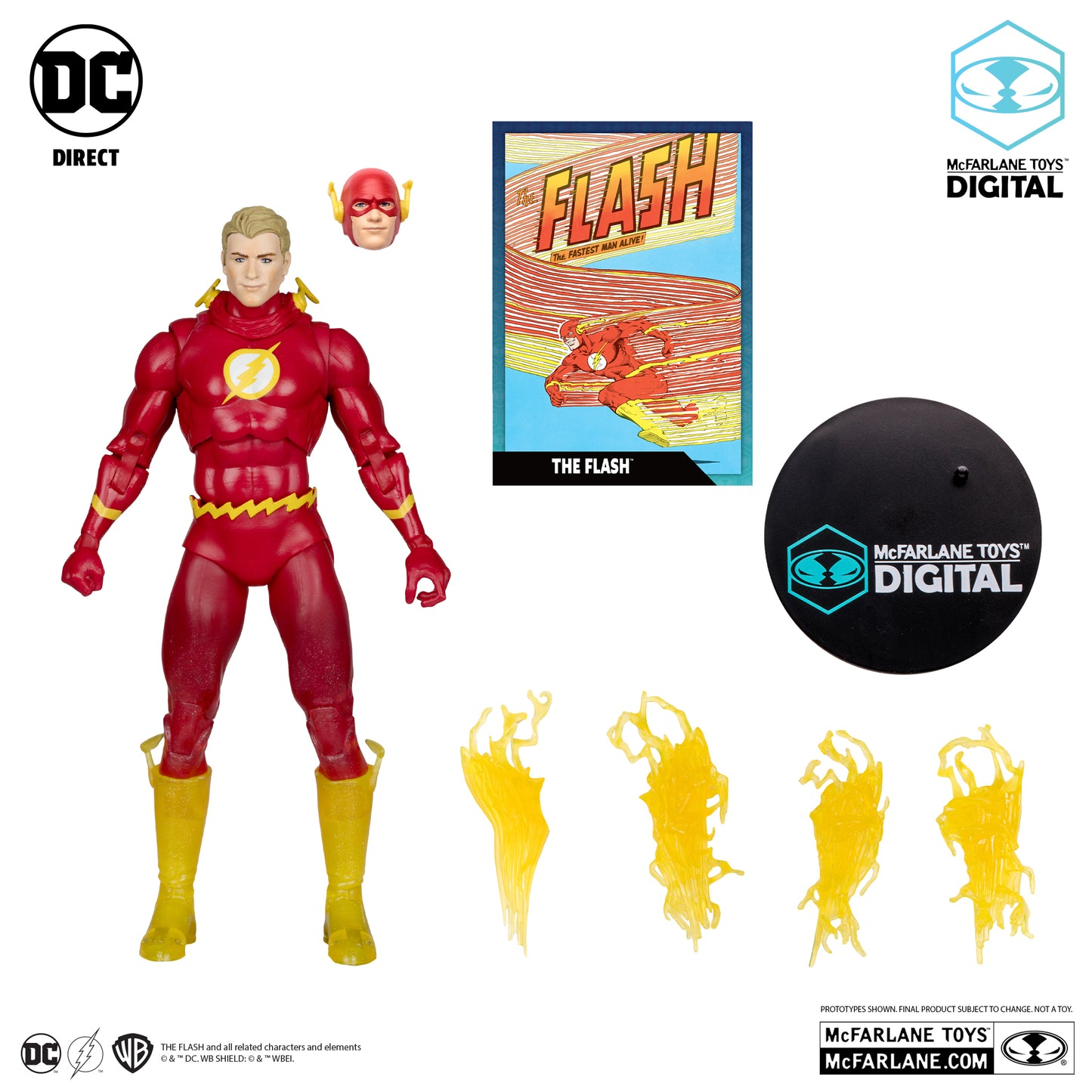 THE FLASH SPEED FORCE PLATINUM DC MULTIVERSE DIGITAL MCFARLANE