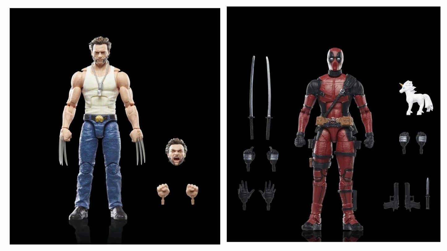 DEADPOOL Y LOGAN (SET) LEGACY COLLECTION MARVEL LEGENDS HASBRO