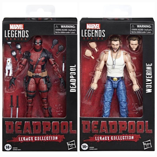 DEADPOOL Y LOGAN (SET) LEGACY COLLECTION MARVEL LEGENDS HASBRO