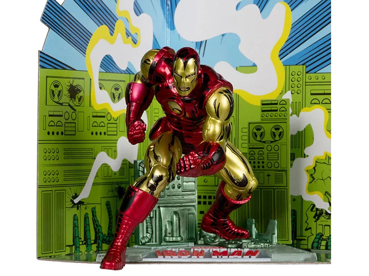 IRON MAN (THE INVENCIBLE IRON MAN) POSED FIGURE MCFARLANE 1/10