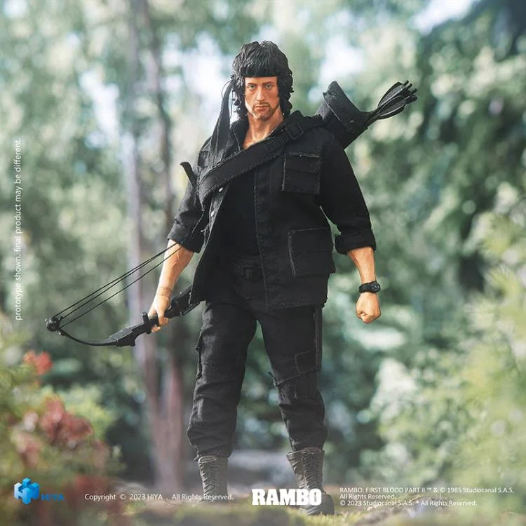 JOHN RAMBO ll FIRST BLOOD PART 2 EXQUISITE SUPER SERIES PX HIYA TOYS 1:12