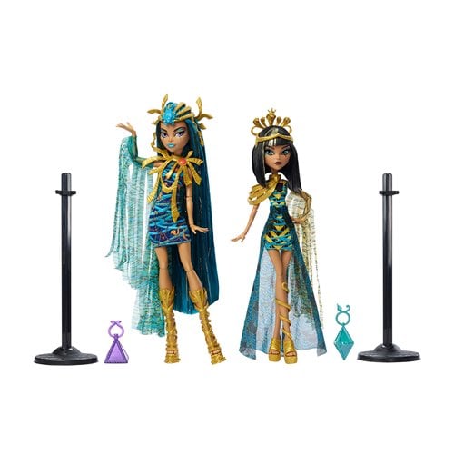 CLEO AND NEFERA DE NILE MUMMY MAJESTIES MONSTER HIGH MATTEL