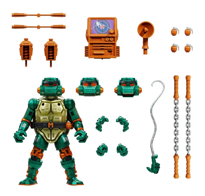 WARRIOR METALHEAD MICHELANGELO TNMT SUPER7 WAVE 7