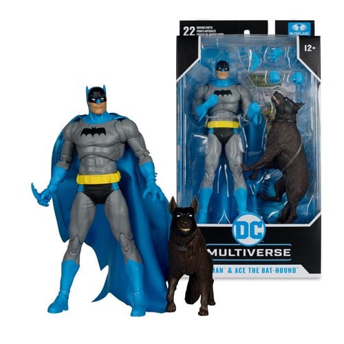 BATMAN Y ACE BAT HOUND SILVER AGE DC MULTIVERSE MCFARLANE