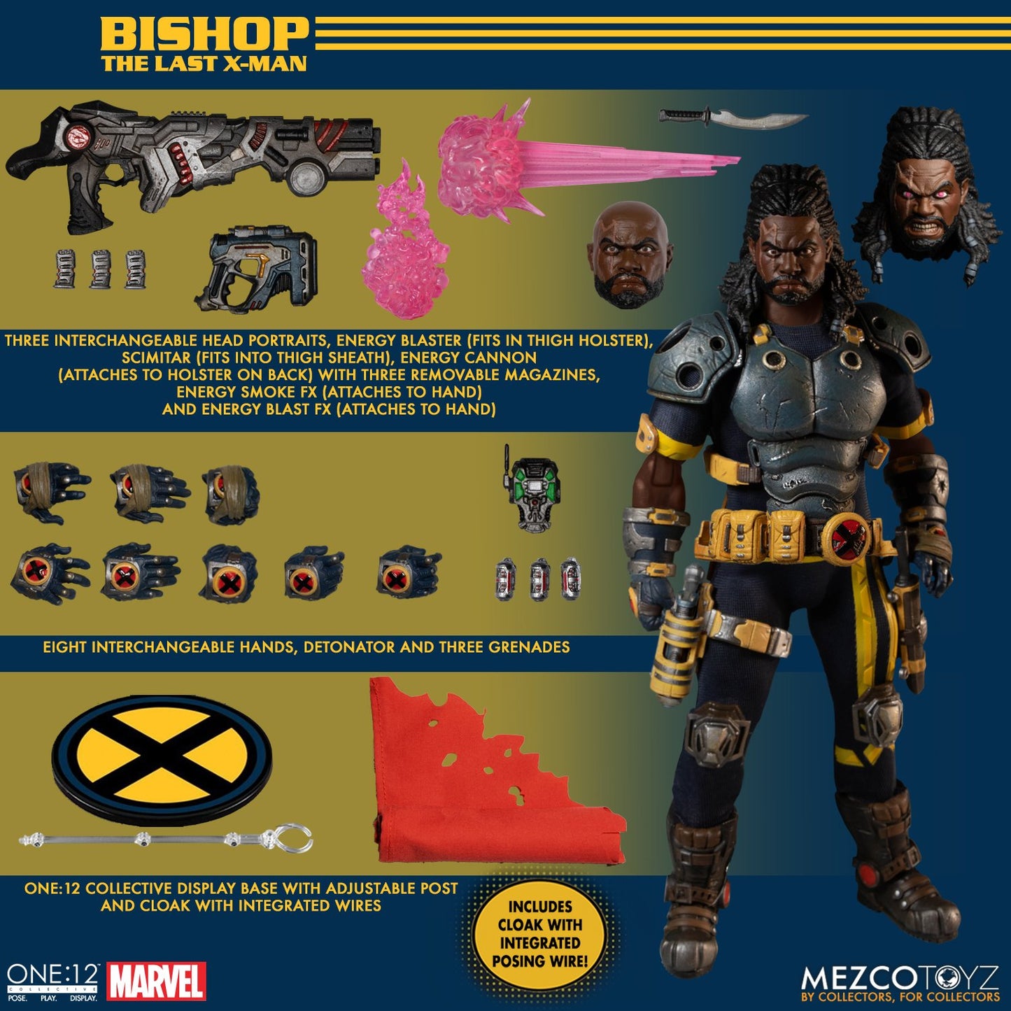 BISHOP THE LAST X-MAN MEZCO ONE:12