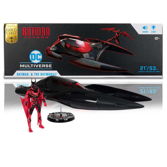 BATMOBIL BATMAN BEYOND GOLD LABEL MCFARLANE DC MULTIVERSE