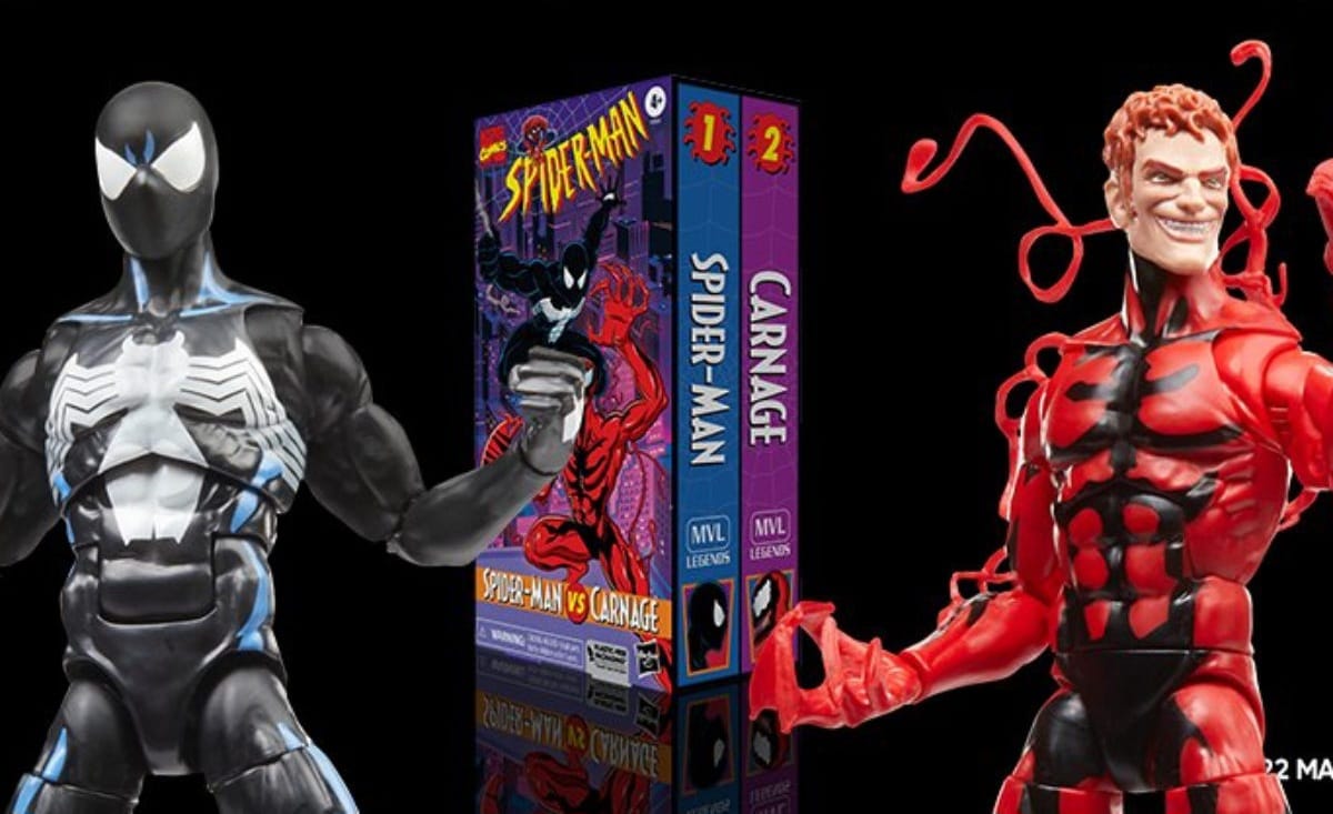 CARNAGE Y SPIDER-MAN BLACK SUIT SPIDER-MAN MARVEL LEGENDS HASBRO