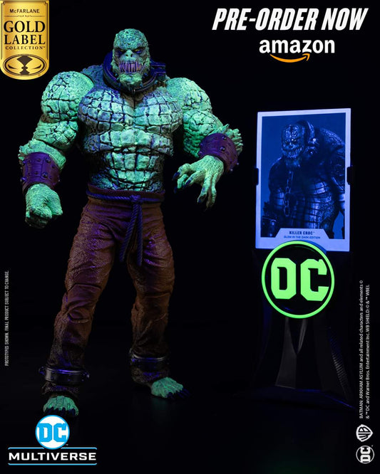 KILLER CROC GLOW IN THE DARK ARKHAM ASYLUM DC MULTIVERSE EXCLUSIVO DE AMAZON