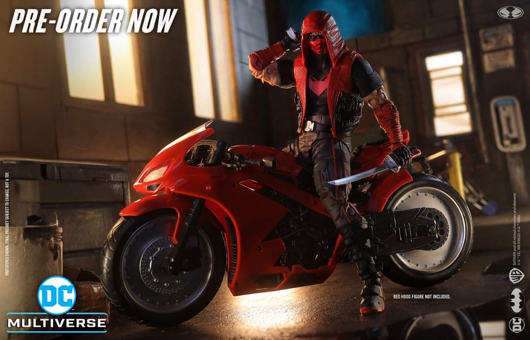 OUTLAW SPORTSBIKE RED HOOD DC MULTIVERSE MCFARLANE