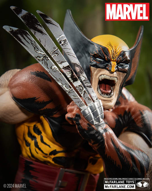 WOLVERINE 1:6 SCALE POSED FIGURE SCENE AND COMIC MCFARLANE