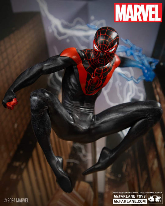 SPIDERMAN MILES MORALES 1:10 SCALE POSED FIGURE SCENE MCFARLANE