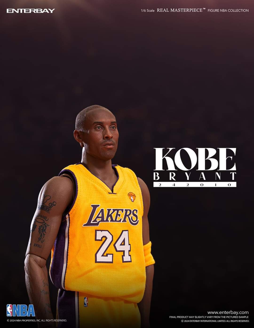 KOBE BRYANT LIMITED EDITION REAL MASTERPIECE  ENTERBAY 1:6