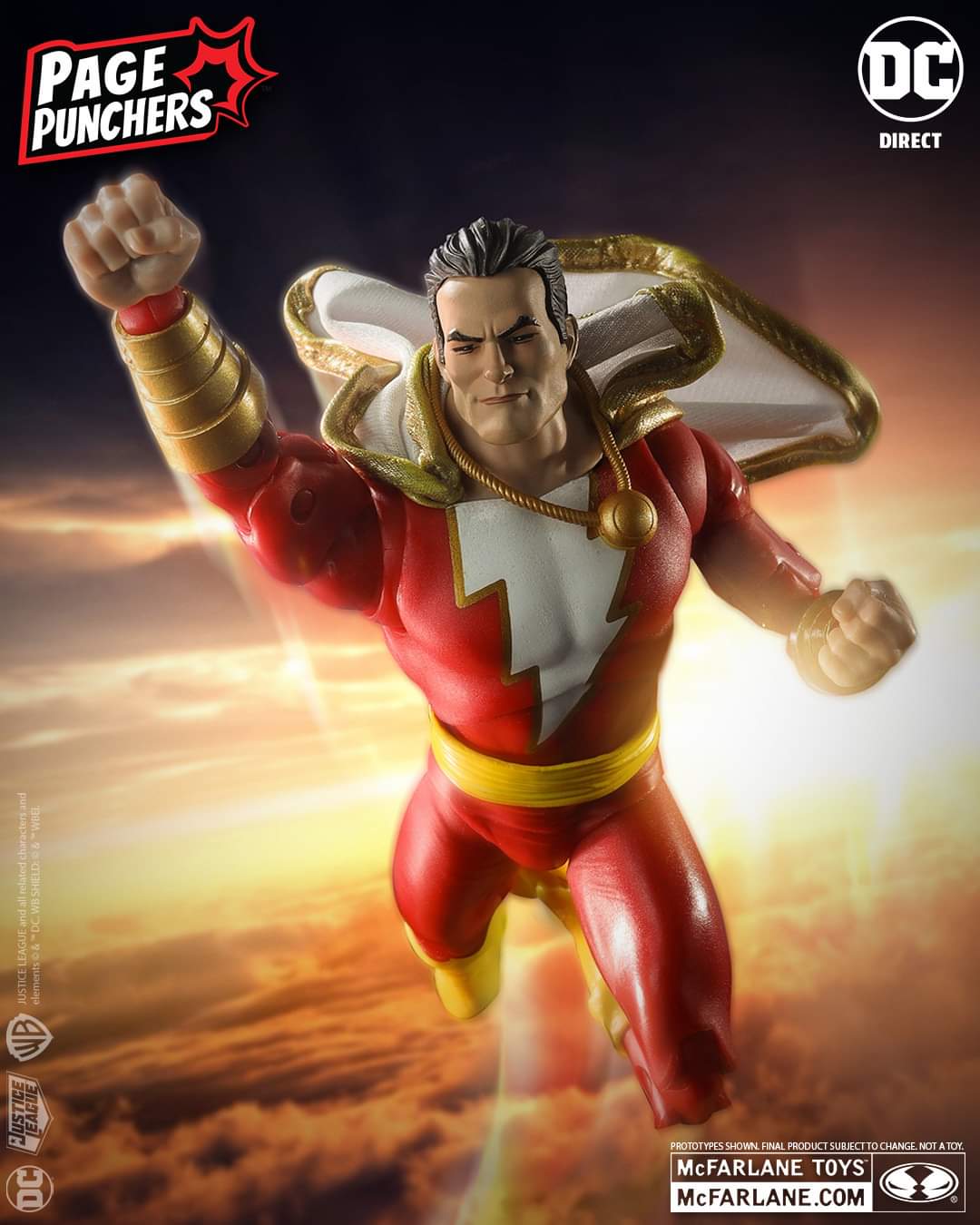 SHAZAM PAGE PUNCHERS DC DIRECT DC MULTIVERSE MCFARLANE