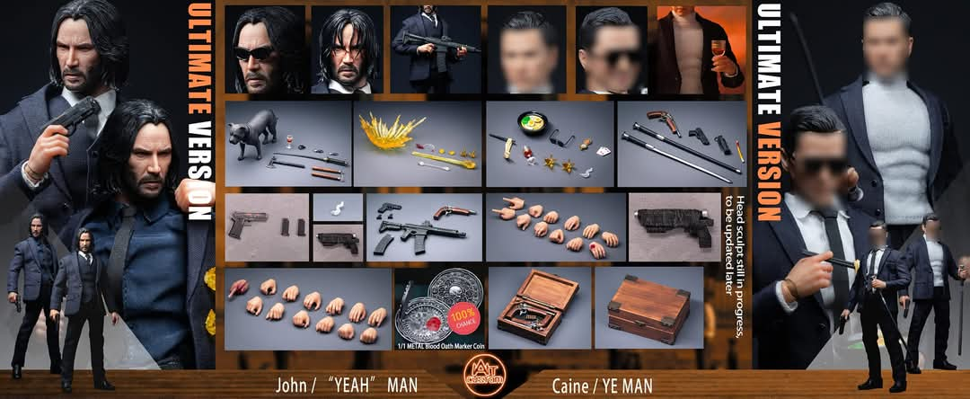 JOHN WICK Y CAINE ULTIMATE VERSION AT CUSTOM PACK DOBLE MAS BONUS