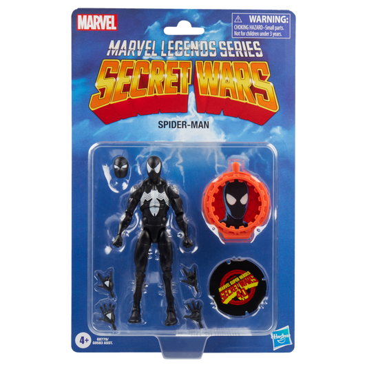 SPIDERMAN BLACK SUIT SECRET WARS WAVE MARVEL LEGENDS HASBRO