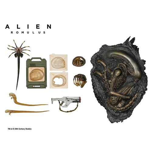 SET DE ACCESORIOS ALIEN ROMULUS NECA ULTIMATE SCORCHED XENOMORPH