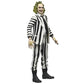 BEETLEJUICE 1988 MOVIE BLACK AND WHITE STRIPED SUIT NECA