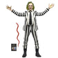 BEETLEJUICE 1988 MOVIE BLACK AND WHITE STRIPED SUIT NECA