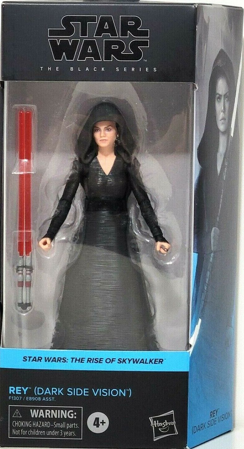 Dark Rey Figure REY DARK SIDE VISION BLACK SERIES STAR WARS HASBRO – atomicoleccionables