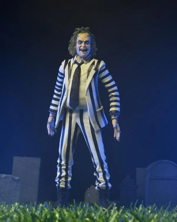 BEETLEJUICE 1988 (BLACK AND WHITE SUIT) NECA