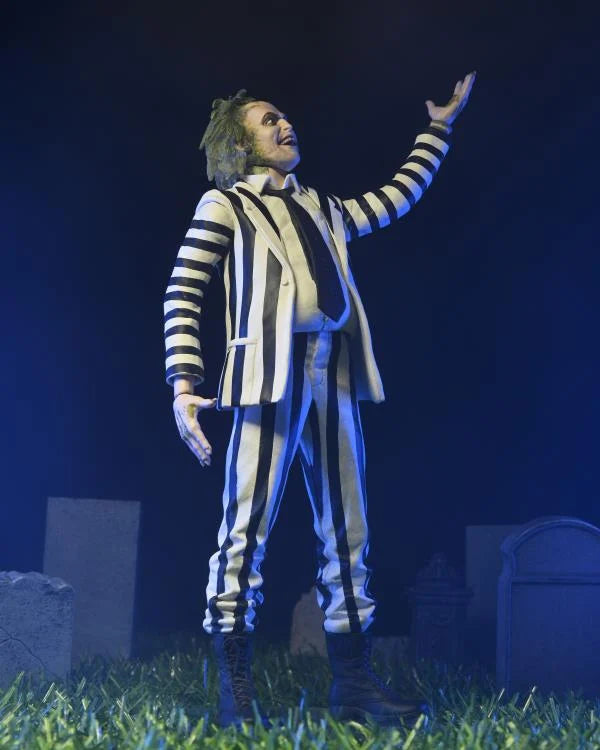 BEETLEJUICE 1988 (BLACK AND WHITE SUIT) NECA