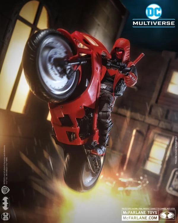 OUTLAW SPORT BIKE RED HOOD DC MULTIVERSE MCFARLANE