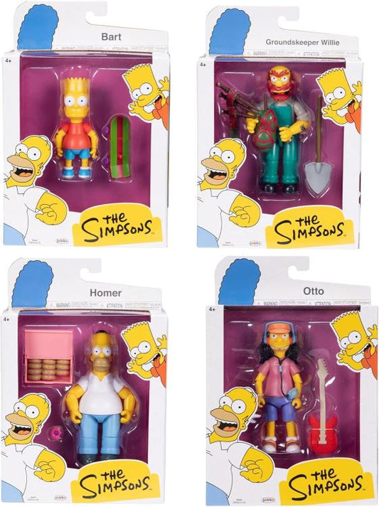 LOS SIMPSONS WAVE 1 JAKKS PACIFIC 5 PULGADAS