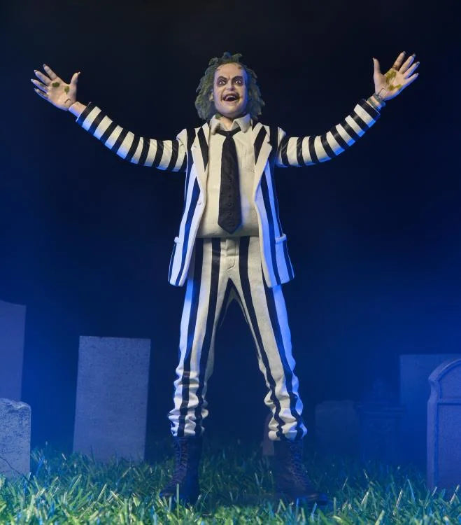 BEETLEJUICE 1988 (BLACK AND WHITE SUIT) NECA