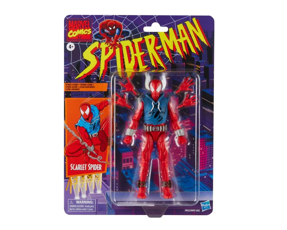 SCARLET SPIDERMAN MARVEL LEGENDS RETRO HASBRO