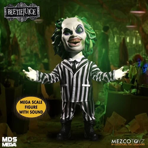 BEETLEJUICE TALKING DOLL MEGA ESCALA MEZCO