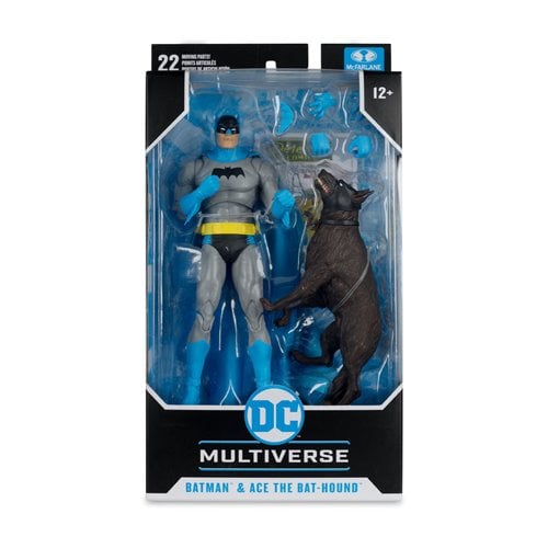 BATMAN Y ACE BAT HOUND SILVER AGE DC MULTIVERSE MCFARLANE