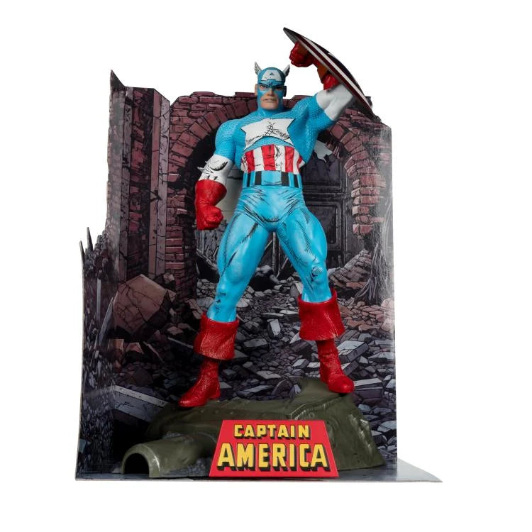 CAPITAN AMERICA THE AMAZING SPIDERMAN POSED FIGURE MCFARLANE 1/6