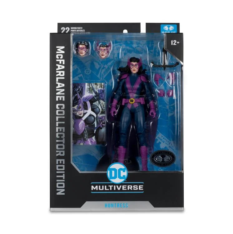 HUNTRESS COLLECTOR EDITION PLATINUM DC MULTIVERSE MCFARLANE