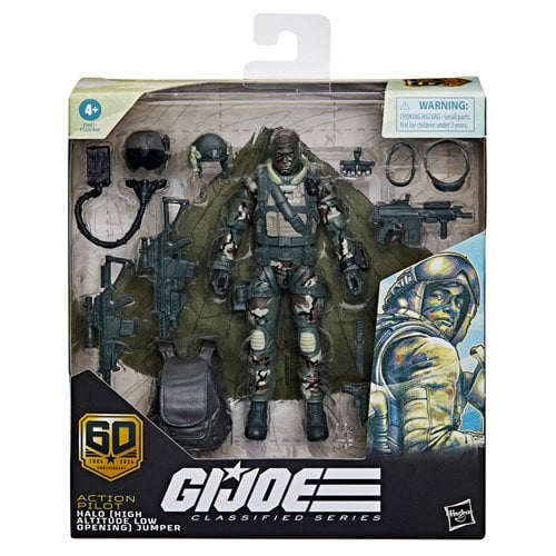 ACTION PILOT HALO JUMPER G.I.JOE CLASSIFIED RETROCARD HASBRO