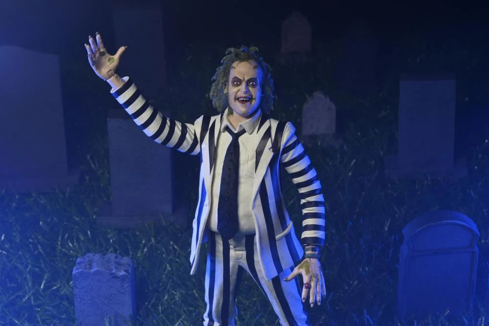 BEETLEJUICE 1988 (BLACK AND WHITE SUIT) NECA