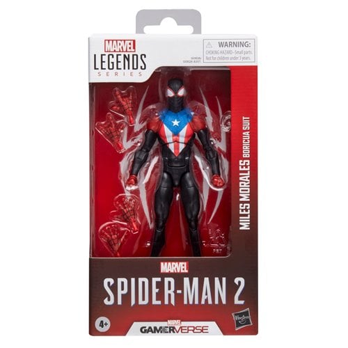 SPIDERMAN MILES MORALES BORICUA SUIT GAMERVERSE MARVEL LEGENDS HASBRO