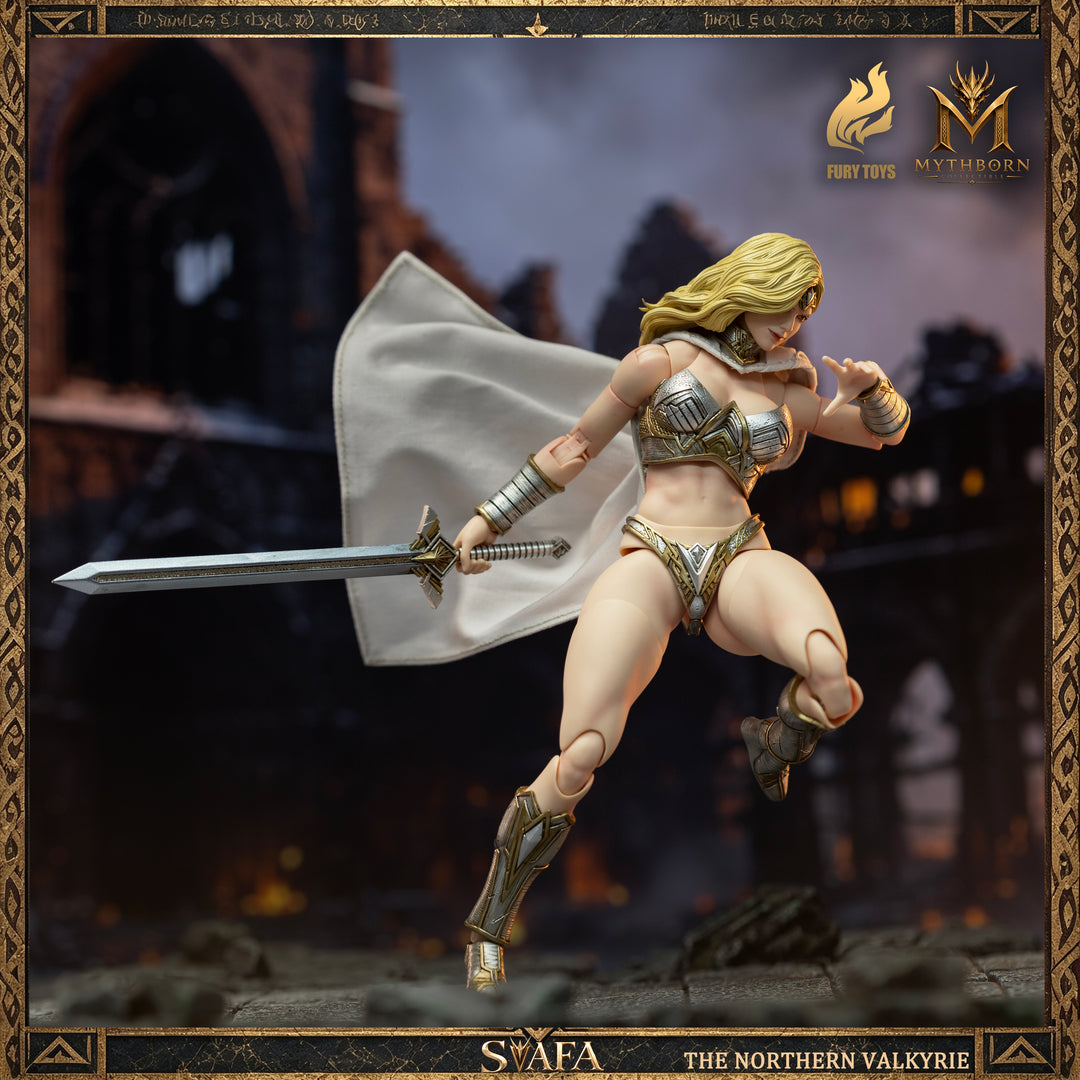 NORTHERN VALKYRIE SVAFA MYTHOBORN X YELLOW HAIR FURY TOYS CON BONUS