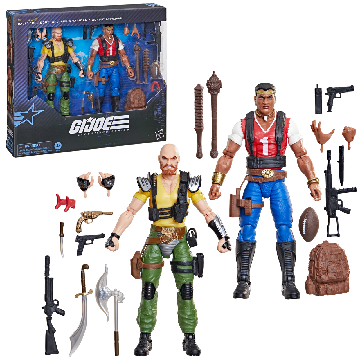 DAVID RED DOG TAPUTAPU Y VARUJAN TAURUS AYVAZYAN 2PACK G.I.JOE CLASSIFIED HASBRO