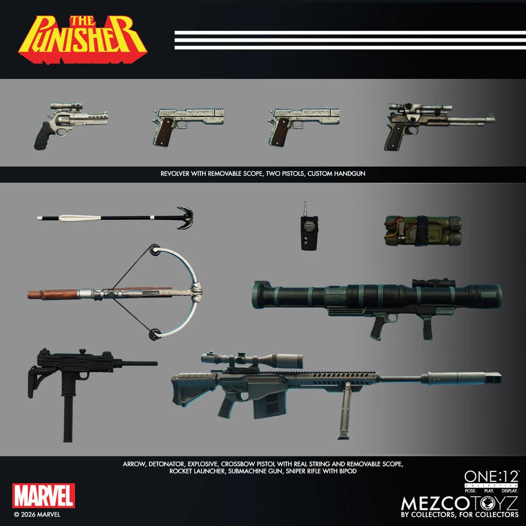 THE PUNISHER MARVEL MEZCO ONE:12