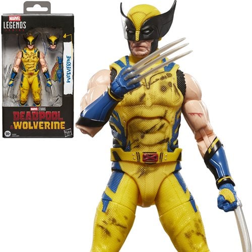 WOLVERINE YELLOW SUIT DAMAGE (DEADPOOL Y WOLVERINE) MARVEL LEGENDS MCU HASBRO