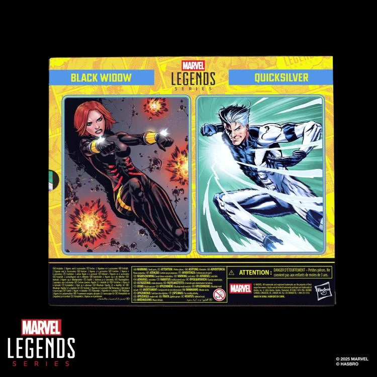 BLACK WIDOW Y QUICKSILVER 2 PACK MARVEL LEGENDS HASBRO