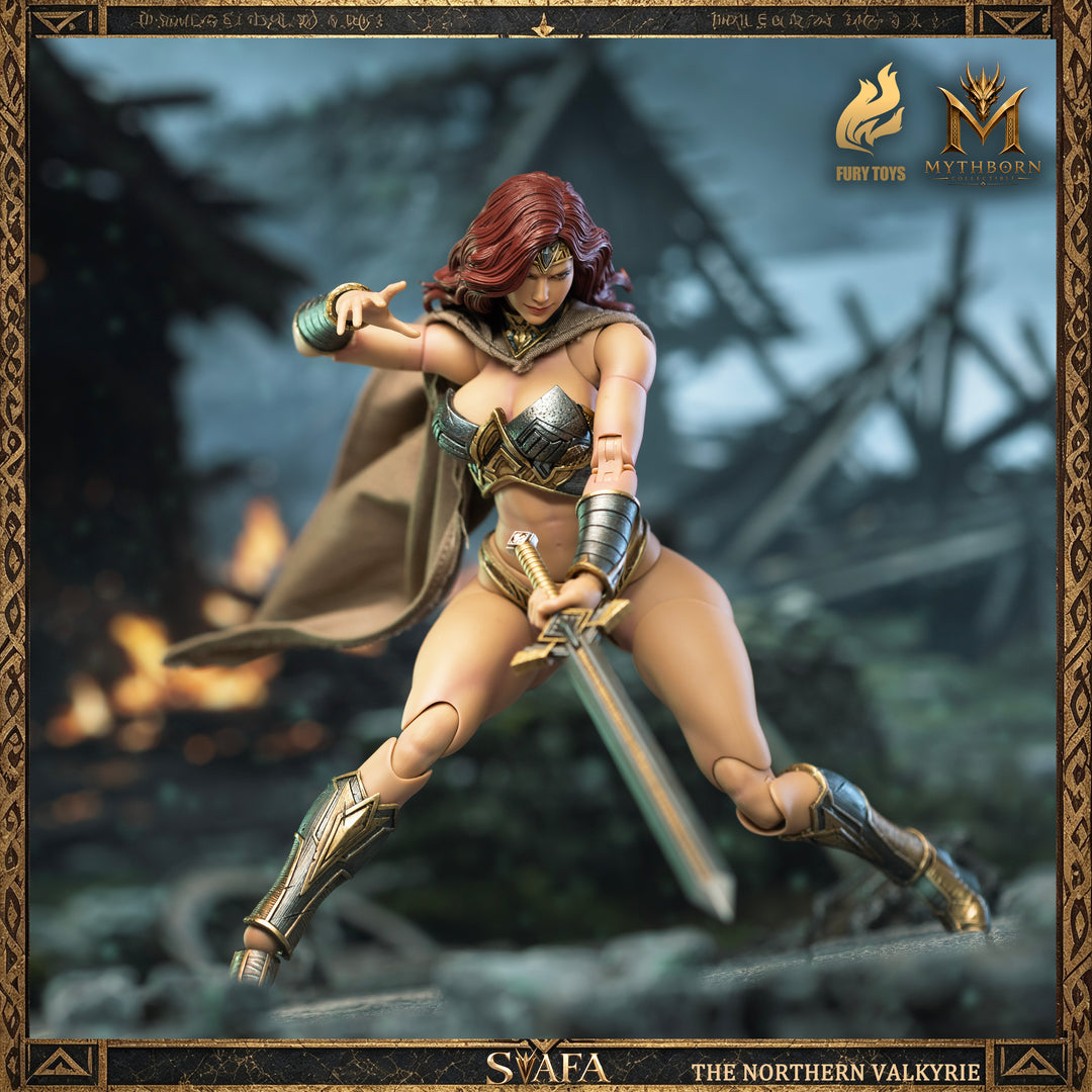 NORTHERN VALKYRIE SVAFA MYTHOBORN X RED HAIR FURY TOYS CON BONUS