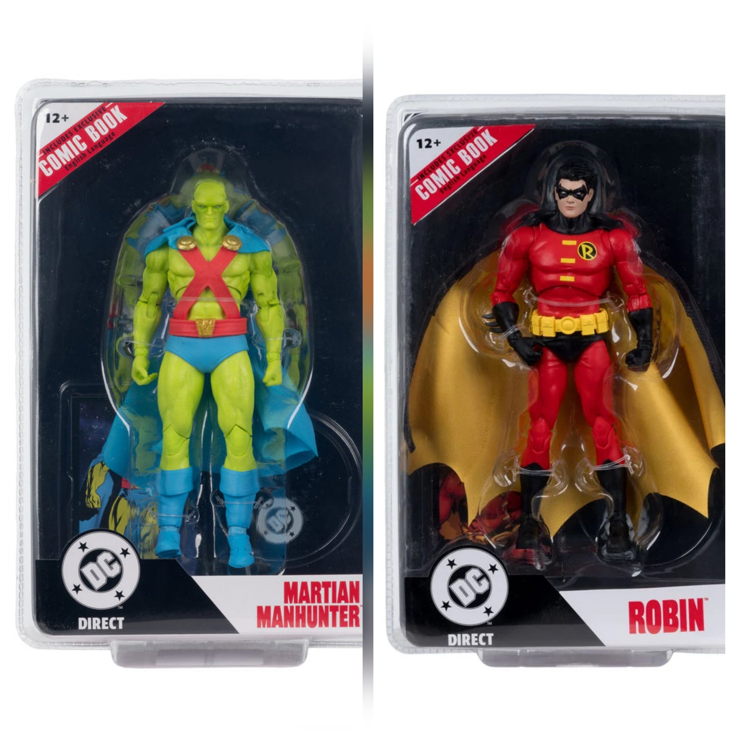 MARTIAN MANHUNTER Y ROBIN SET DOBLE DC MULTIVERSE MCFARLANE PAGE PUNCHERS