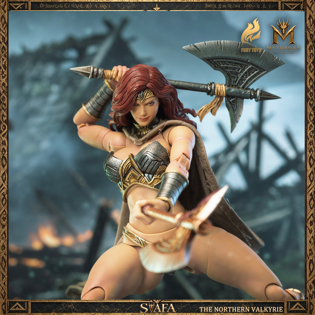 NORTHERN VALKYRIE SVAFA MYTHOBORN X RED HAIR FURY TOYS CON BONUS
