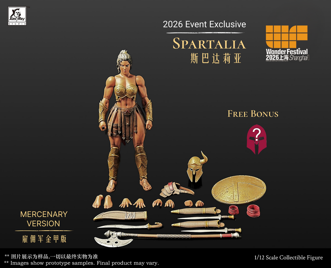SPARTALIA GOLD MERCENARY VERSION COMBATANTS XESRAY STUDIO EVENT EXCLUSIVE