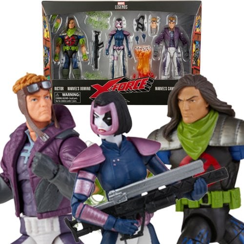 RICTOR DOMINO Y CANONNBALL XFORCE PACK MARVEL LEGENDS HASBRO