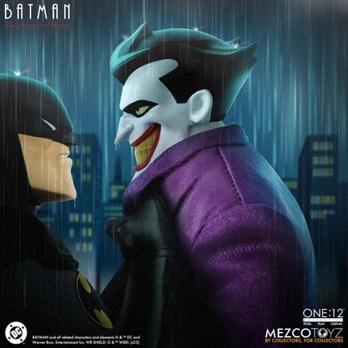THE JOKER BATMAN THE ANIMATED SERIES MEZCO ONE:12