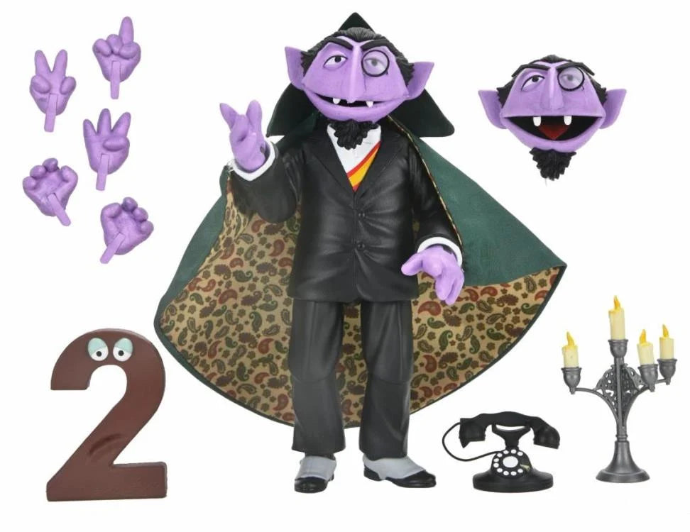 COUNT VON COUNT (CONDE CONTAR) PLAZA SESAMO NECA