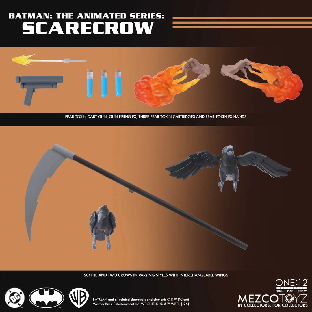 SCARECROW BATMAN THE ANIMATED SERIES MEZCO ONE:12